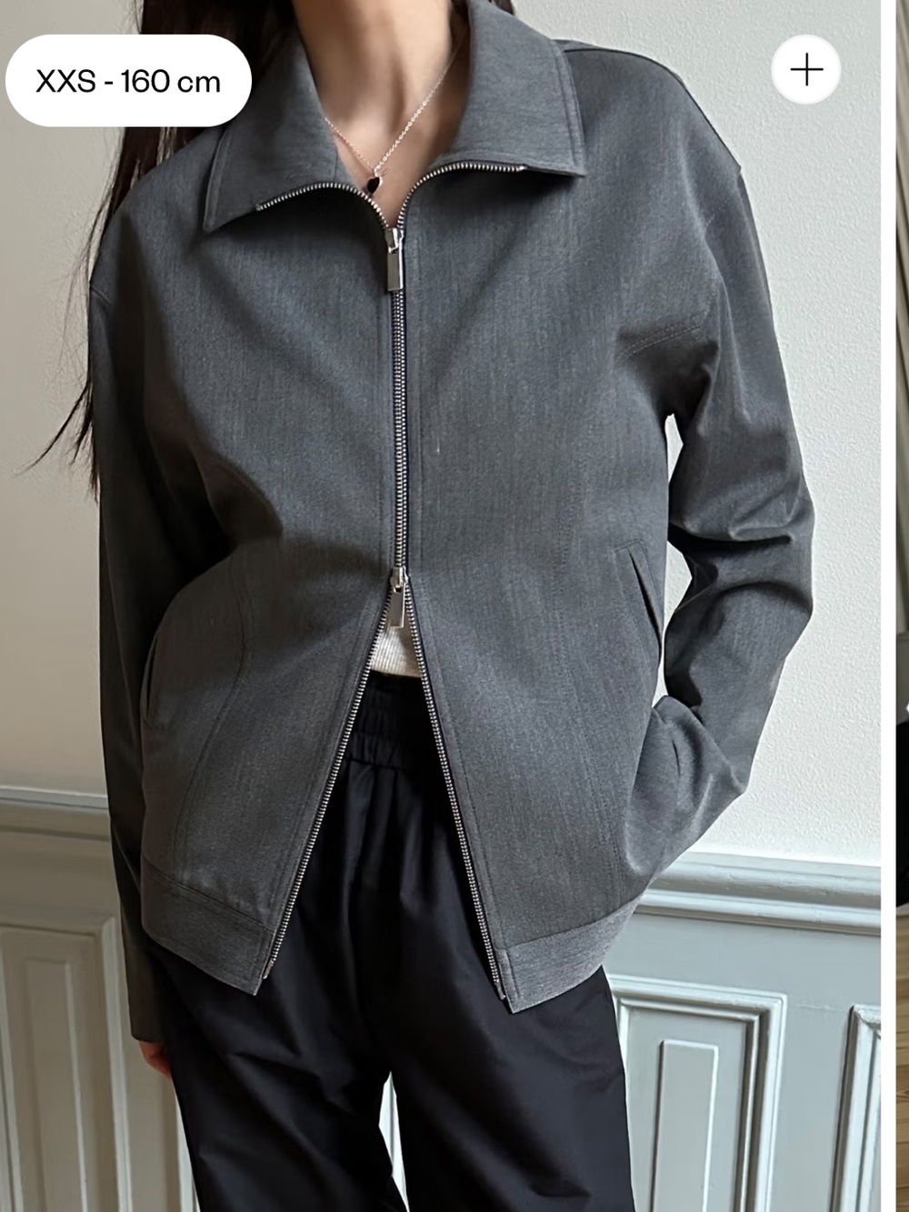DJERF AVENUE First Choice Jacket Grey Over Size Brand New Size Small/Medium NEW